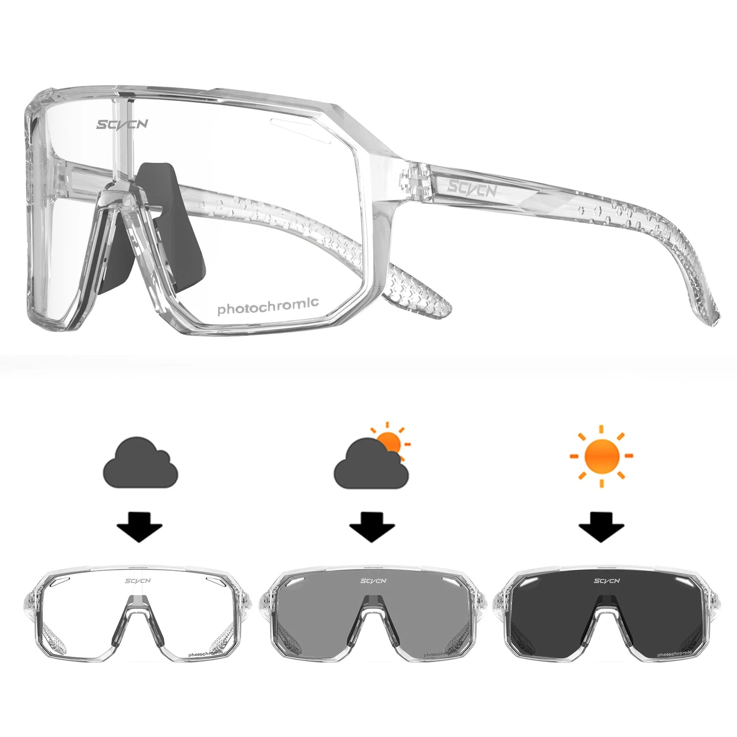 Óculos Esportivo Masculino e Feminino com Proteção Solar UV400 - SCVCN