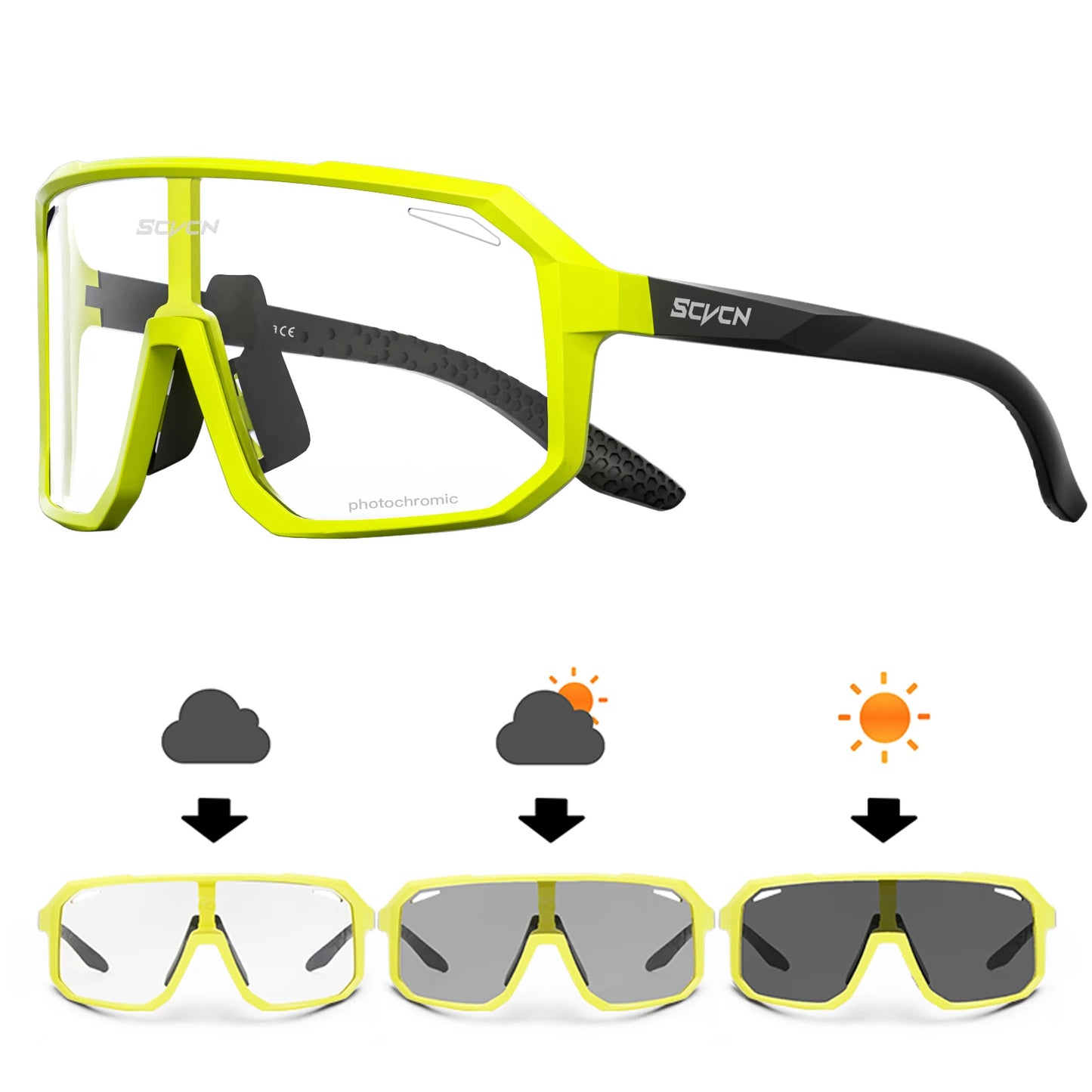 Óculos Esportivo Masculino e Feminino com Proteção Solar UV400 - SCVCN