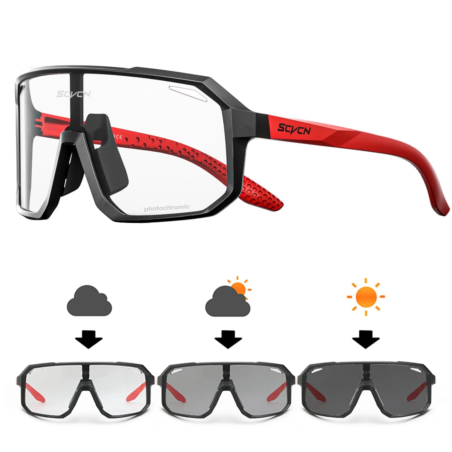 Óculos Esportivo Masculino e Feminino com Proteção Solar UV400 - SCVCN